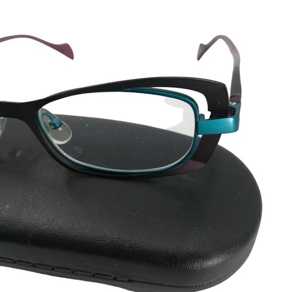 Face A Face Paris Maeva 9224 Glasses Frames Metal Purple Teal 48-18-135 - Picture 4 of 9